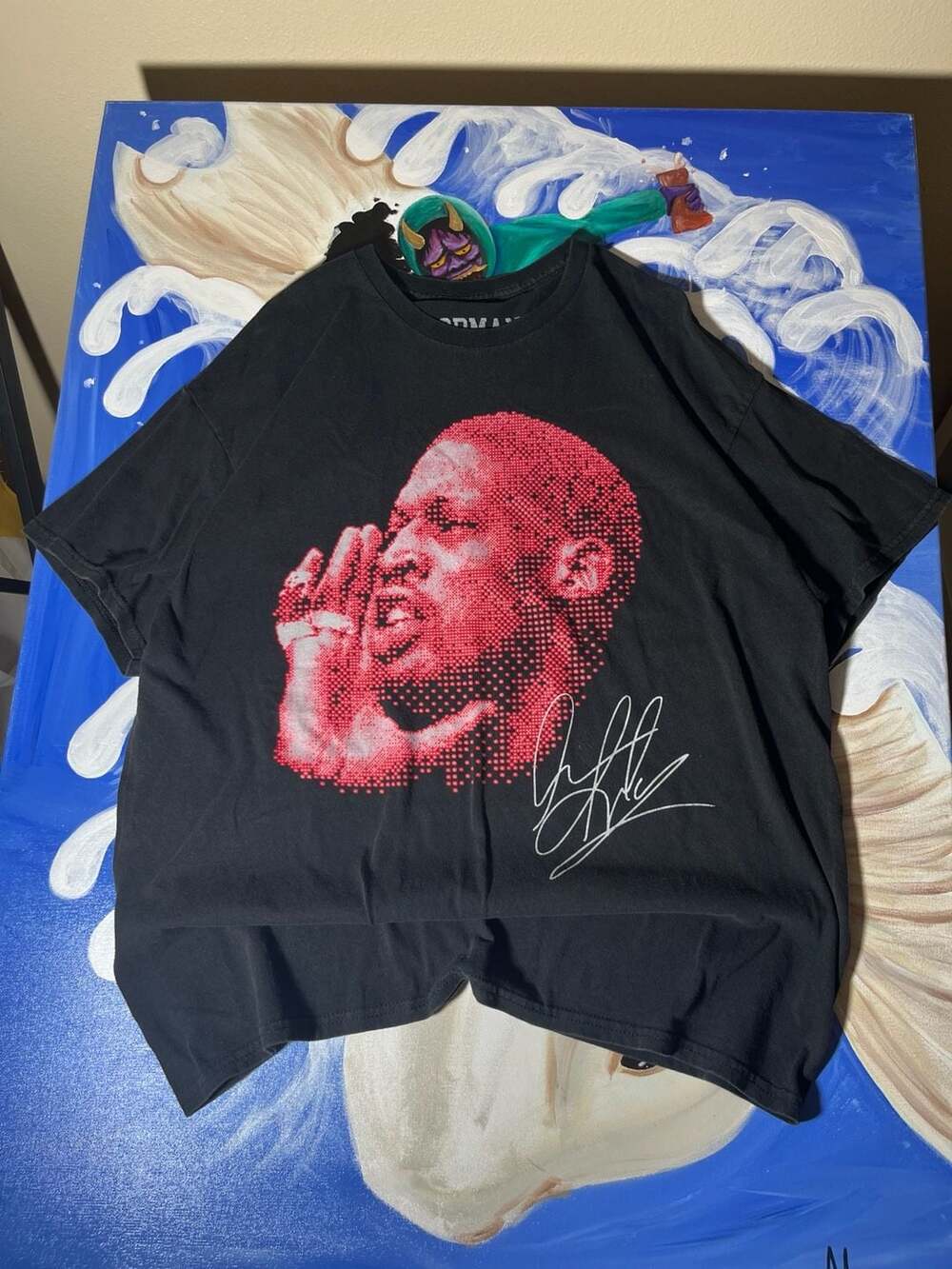 Rodman Brand Dennis Rodman Yelling Big Head Graphic T-Shirt